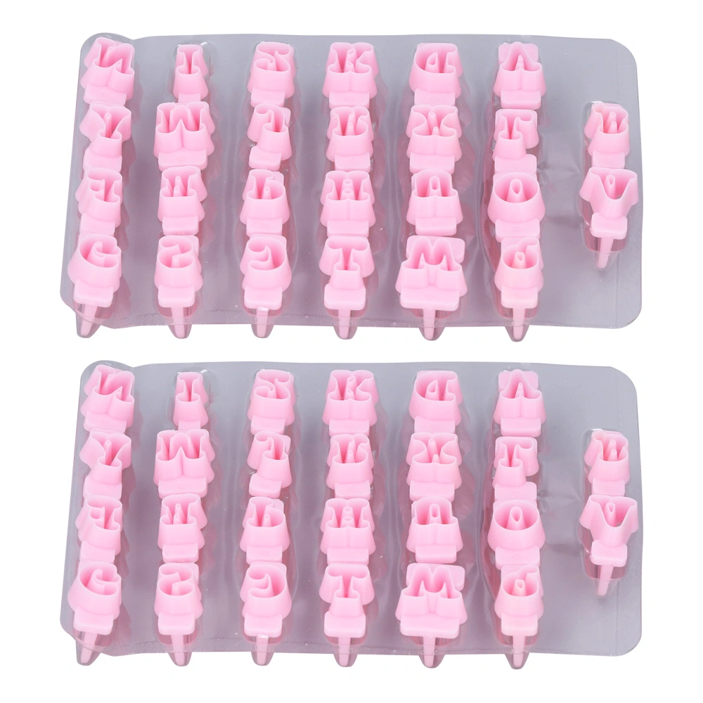 2 Boxes English Letter Molds Cake Fondant Printing Stamping Silicone Mold Cake Decoration