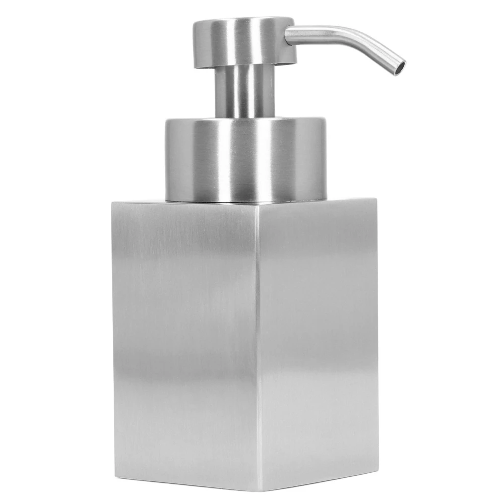 Foaming Soap Dispenser Stainless Steel Shower Gel Shampoo Dispenser with PP Pump Head for Bathroom Kitchen Laundry Room