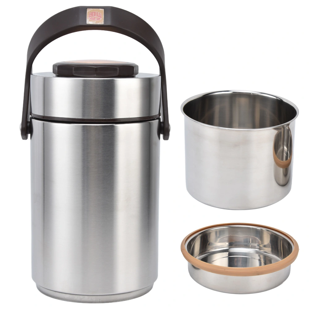 2300ml Insulated Lunch Containers Portable 304 Stainless Steel Vacuum Insulated Food Jar Vacuum Bento Lunch Box