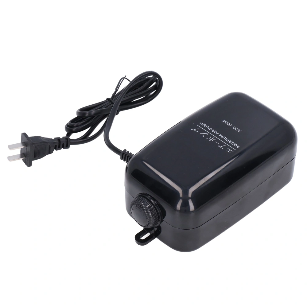 Aquarium Air Pump 5W Fish Tank Bubbler Dual Outlet Silent Tank Aerator for Water Oxygen CN 220V