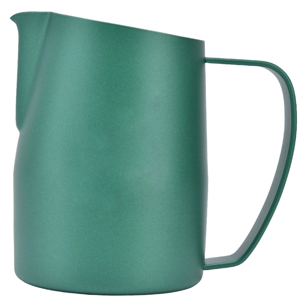 Thickened Milk Frothing Pitcher Pointed Spout Frother Cup 450ml with Bevel Top PTFE Coating for Coffee Machine CafeGreen