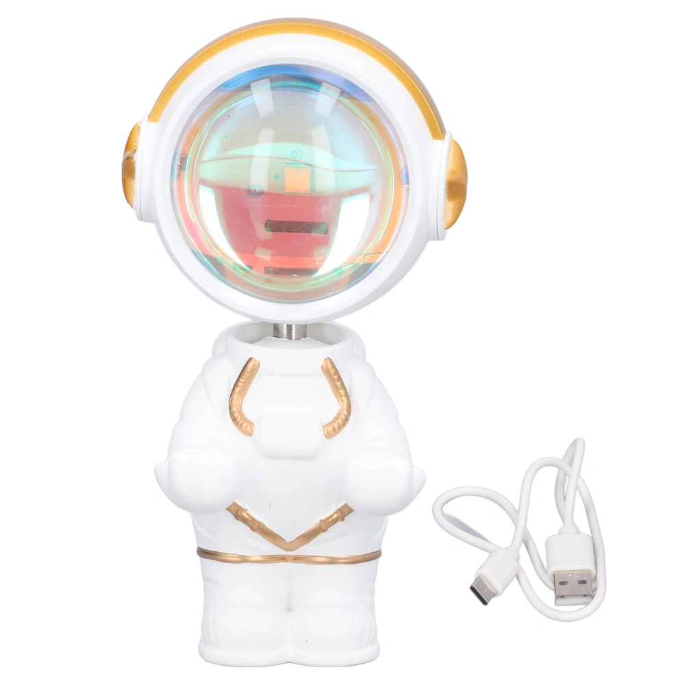 USB Astronaut Sunset Projector Atmosphere Lamp 360° Adjustable Head for Bedroom Taking Photos Livestreaming Vlog