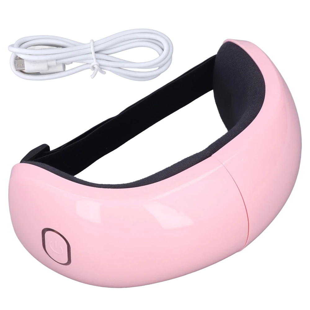 Eye Massager Pink Usb Rechargeable Heating Multi Frequency Vibration Hot Compress Eye Care Device