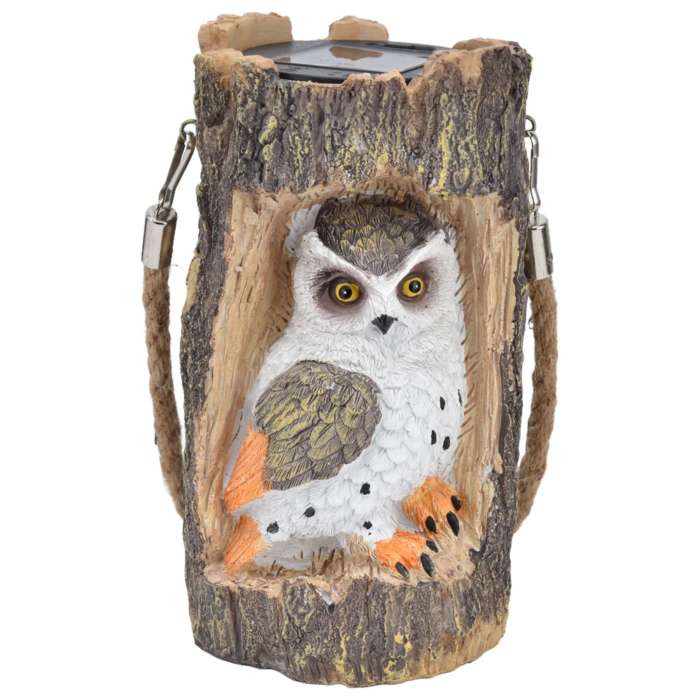 Owl Solar Light IP67 Waterproof High Simulation Eco Friendly Energy Saving Durable Resin Solar Hanging Lights