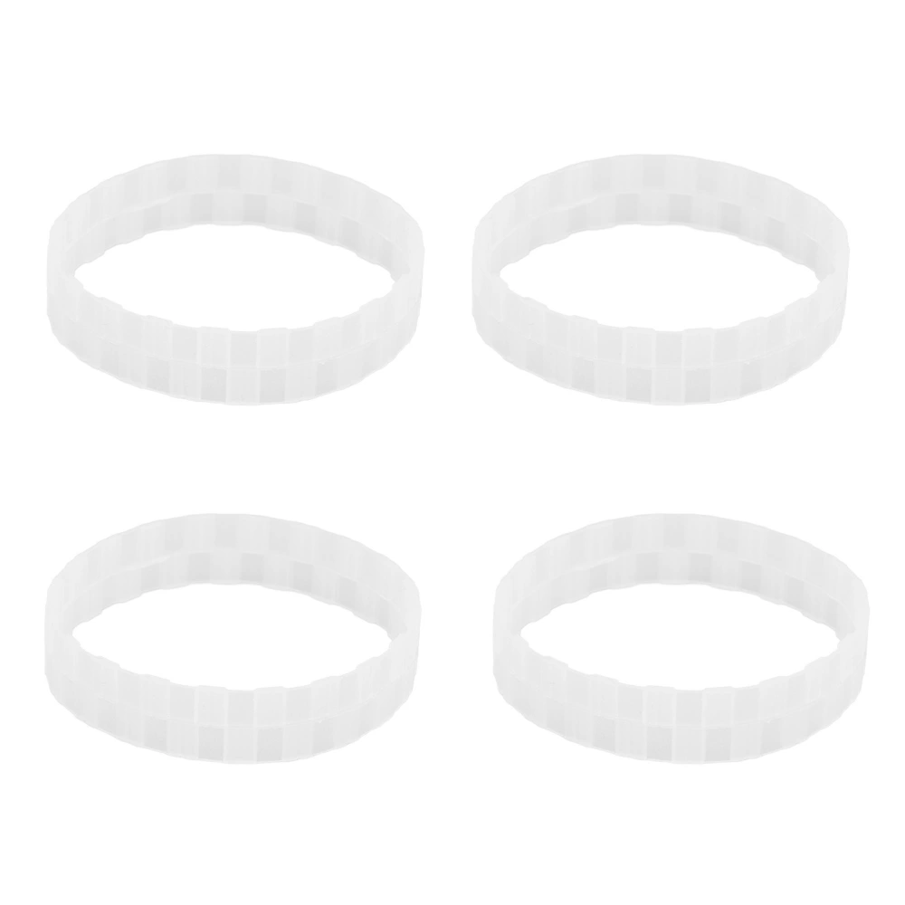 4Pcs Sweeping Robot Replacement Wheel Tire Rings Anti Wear Part for Xiaomi Sweeper