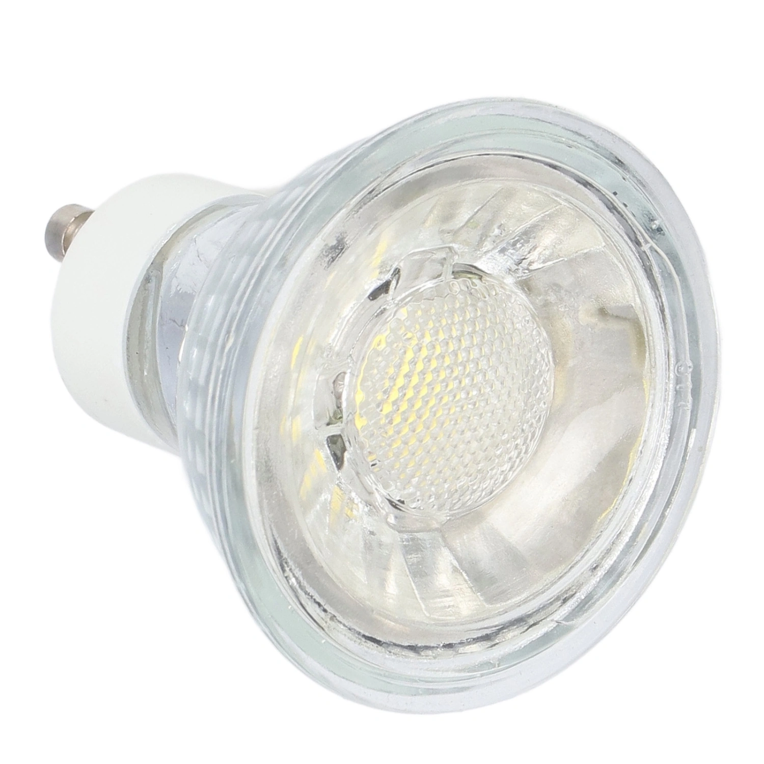 GU10 Light Bulb 5W LED COB Lamp Bulb Brightness Adjustable Spot Light Bulb for Bedroom Office 220VPure White Light 6000K