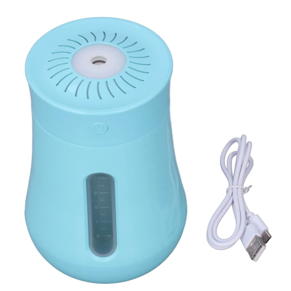 Humidifier 200ML USB Charging Silent Design Small Size Mist Humidifier with LED Colorful Night LightBlue