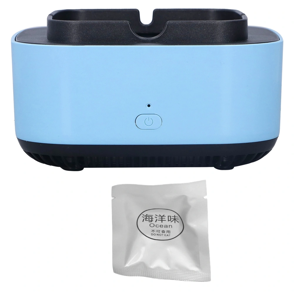 Multifunctional Air Purifier Ashtray Smoke Grabber Ashtray for Cigarette Smokers Living Room Bedroom OfficeBlue