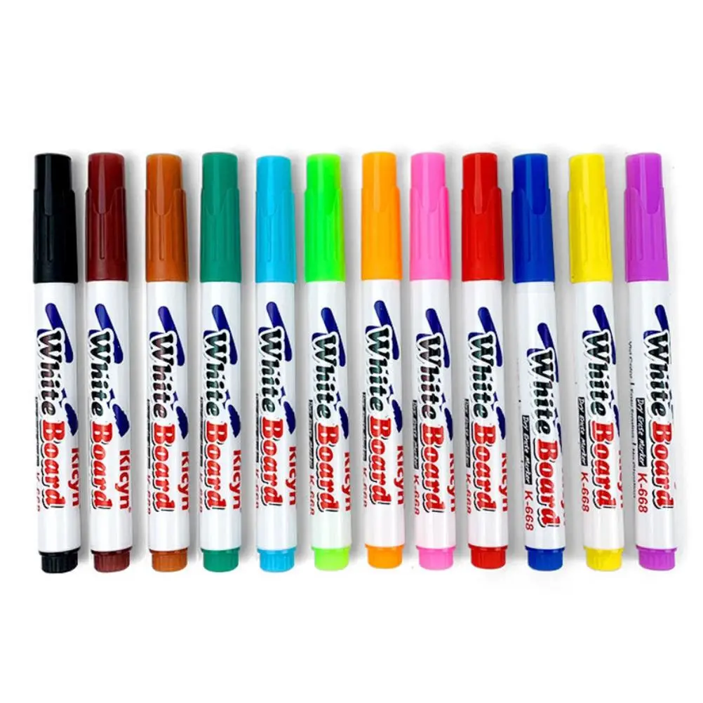 8/12 Pcs Magical Water Painting Pen Toy Whiteboard Dry Erase Pen White Board Marker Student Children Drawing Pen
