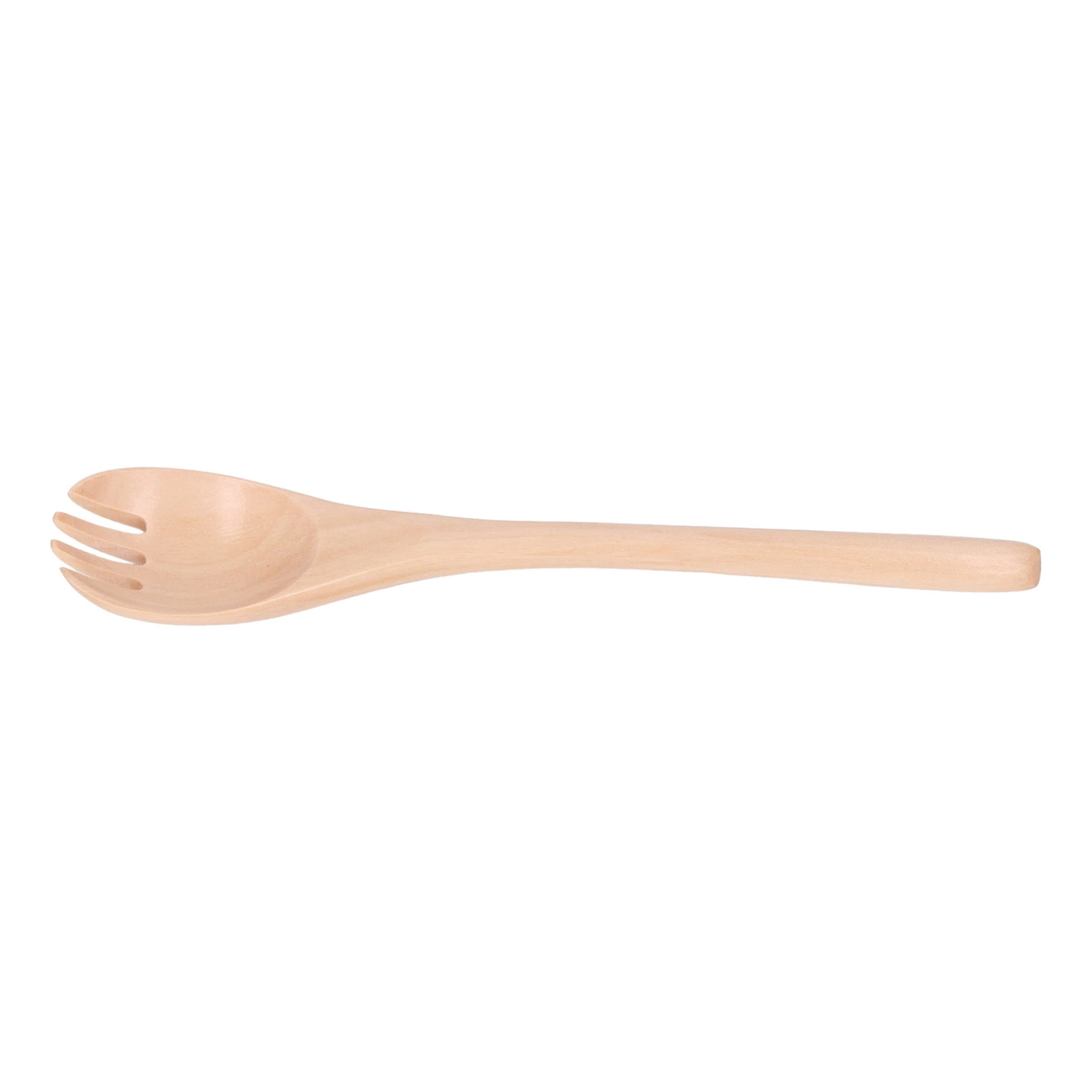 Fruit Salad Fork Wooden Long Handle Dessert Fork Kitchen Cutlery for Household Restaurant