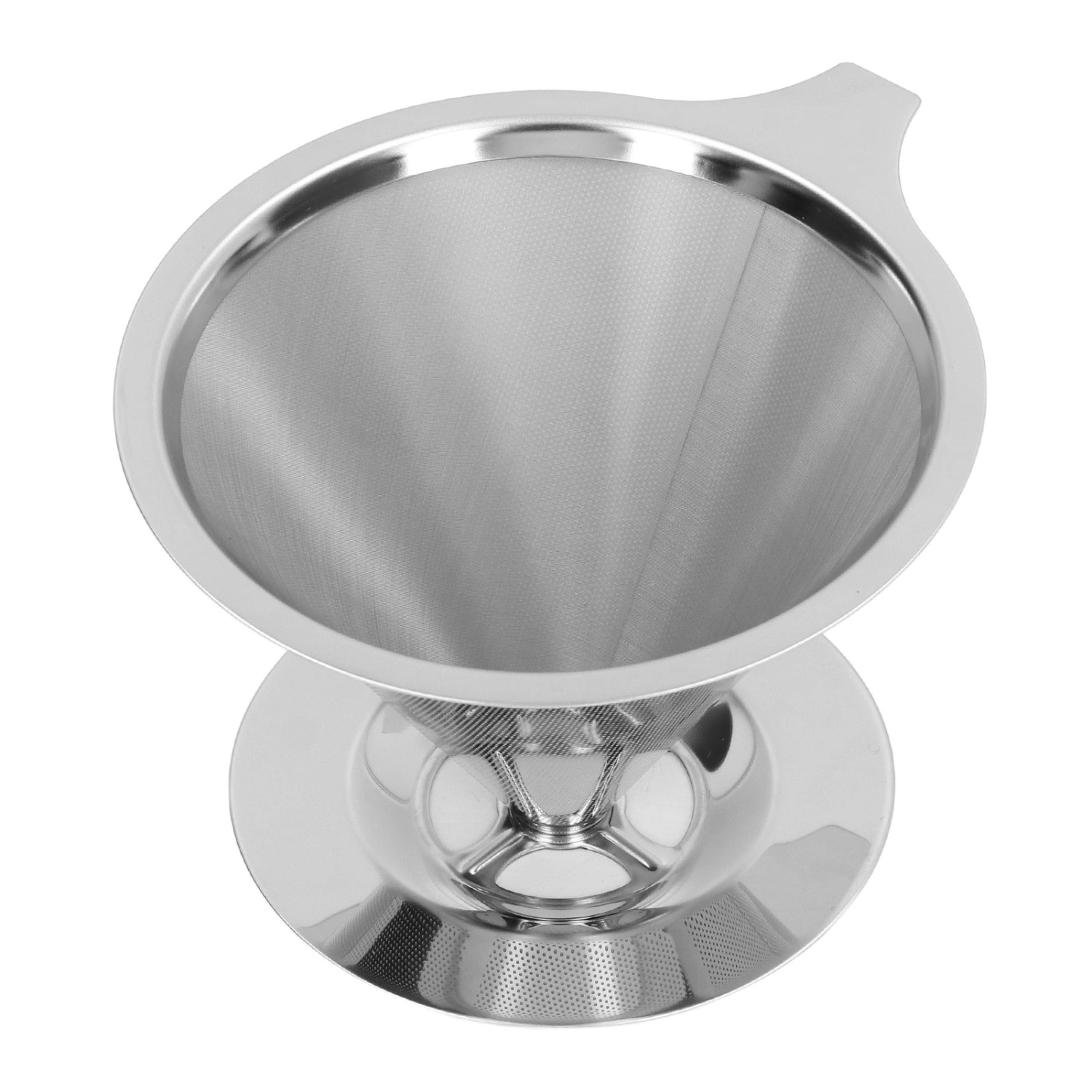 Pour Over Coffee Dripper Slow Drip 1 to 6 Cups Cone Filter Strainer Reusable Stainless Steel