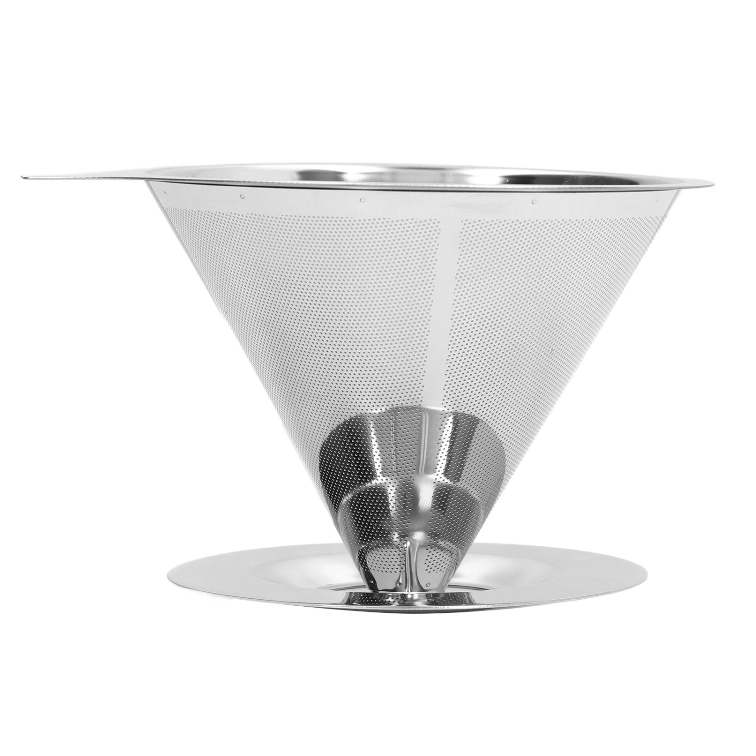 Pour Over Coffee Dripper Slow Drip 1 to 6 Cups Cone Filter Strainer Reusable Stainless Steel