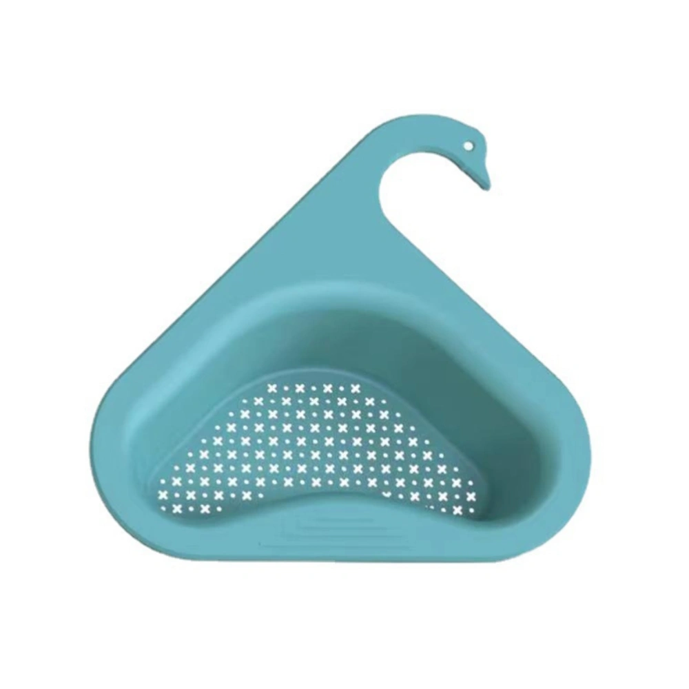 Sink Strainers Basket Punch Free Sink Drain Shelf Triangular Corner Kitchen Sink Hanging Strainer Holder for Kitchen Bathroom