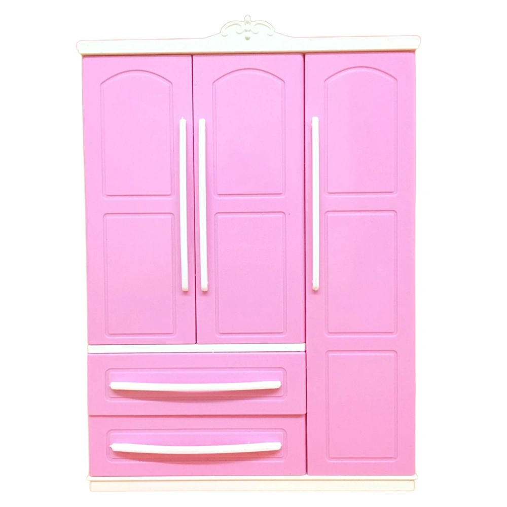 Doll Closet Clothing Organizer Mini Princess Furniture Wardrobe Ornaments Doll House Closet Toy Accessories