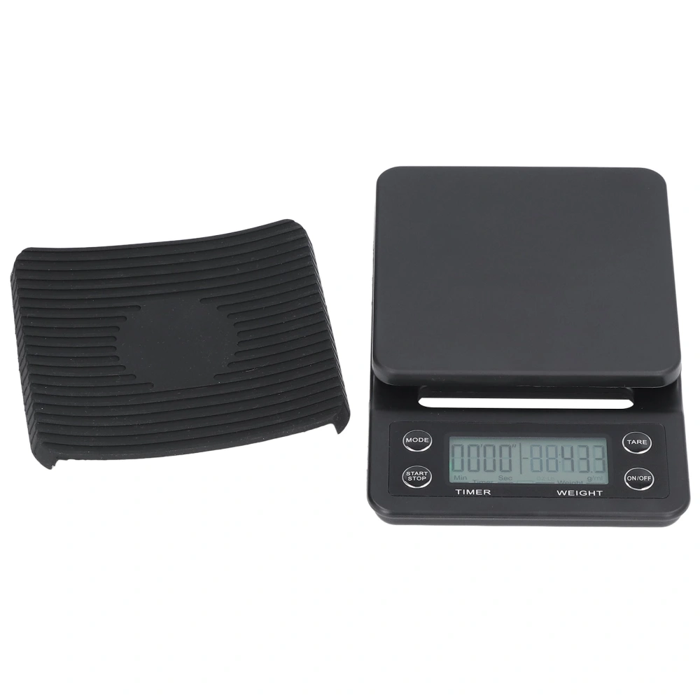 Digital Coffee Scale High Accuracy LED HD Display ABS Material More Convenient Weigh Kitchen Accessory