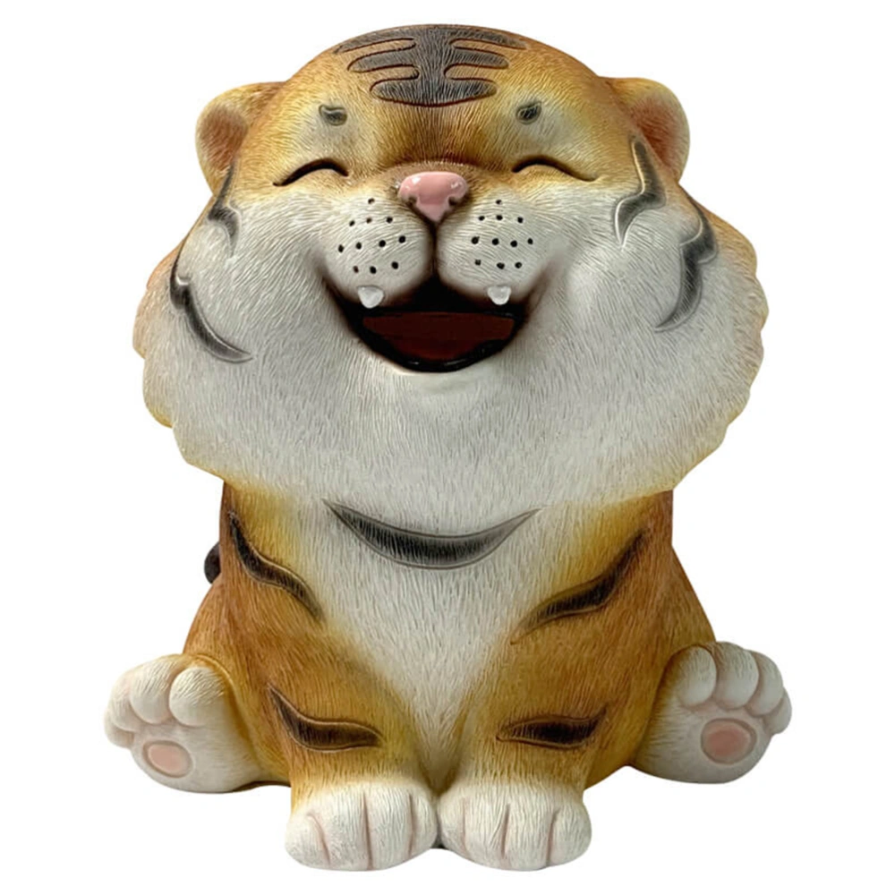 Coin Bank for Kids Must Break to Open Cute Animal Tiger Money Banks Resin Tiger Coin Saving Box Ornaments