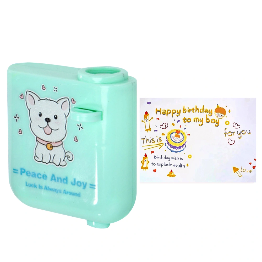 Happy Birthday Projector Mini Birthday Projection Lamp Portable Kids Projection Light for HouseholdSquare 2 Green