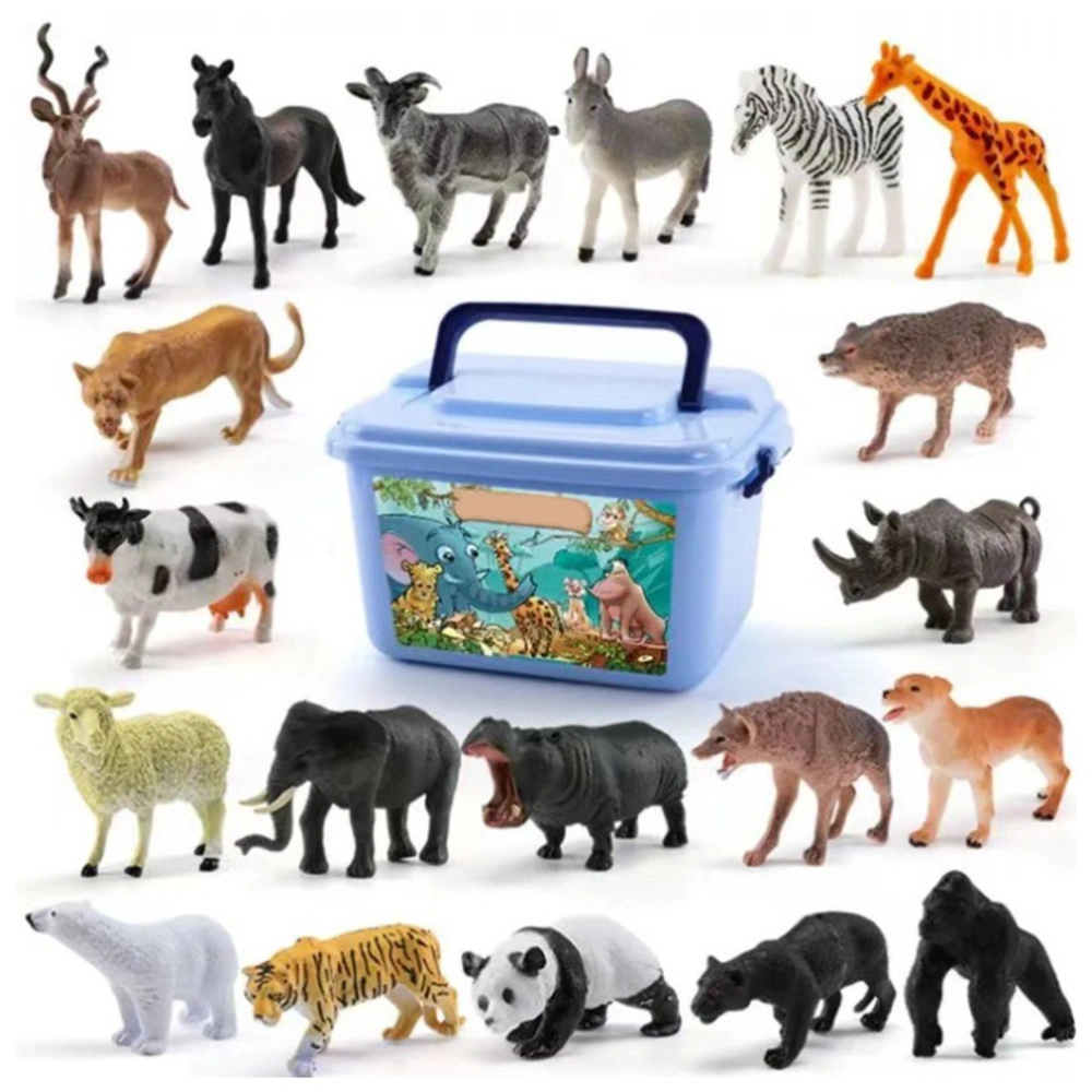 Simulation Wild Animal Model Toy Mini Animal Tiger Panda Children Figures Dolls Dinosaur Toy