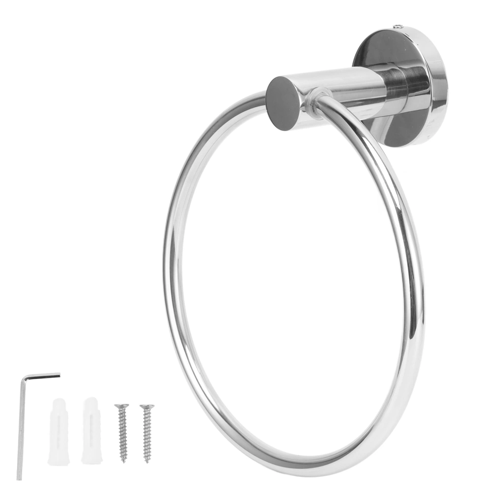 Stainless Steel Towel Ring Simple Rustproof Retro Bathroom Hand Towel Ring for Bathroom Kitchen223030 Bright Towel Ring