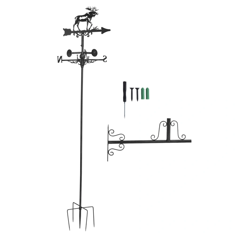 Lawn Direction Mark Garden Wrought Iron Direction Mark for Outdoor Decoration