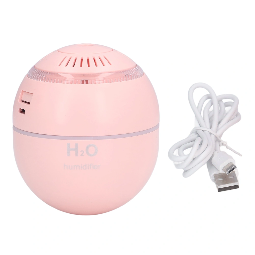 Household Ball Shaped Humidifier Colorful RGB Light Humidifier Mini Water Replenishing Air HumidifierPink