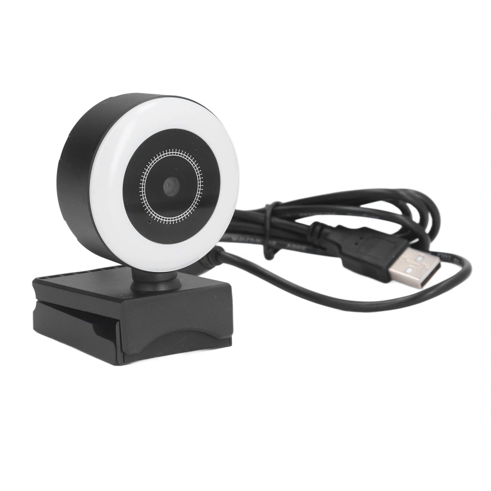 Web Camera Auto Focusing 2K 1080P Fill Light Inbuilt Mic Easy Installation Wide Application PC Camera