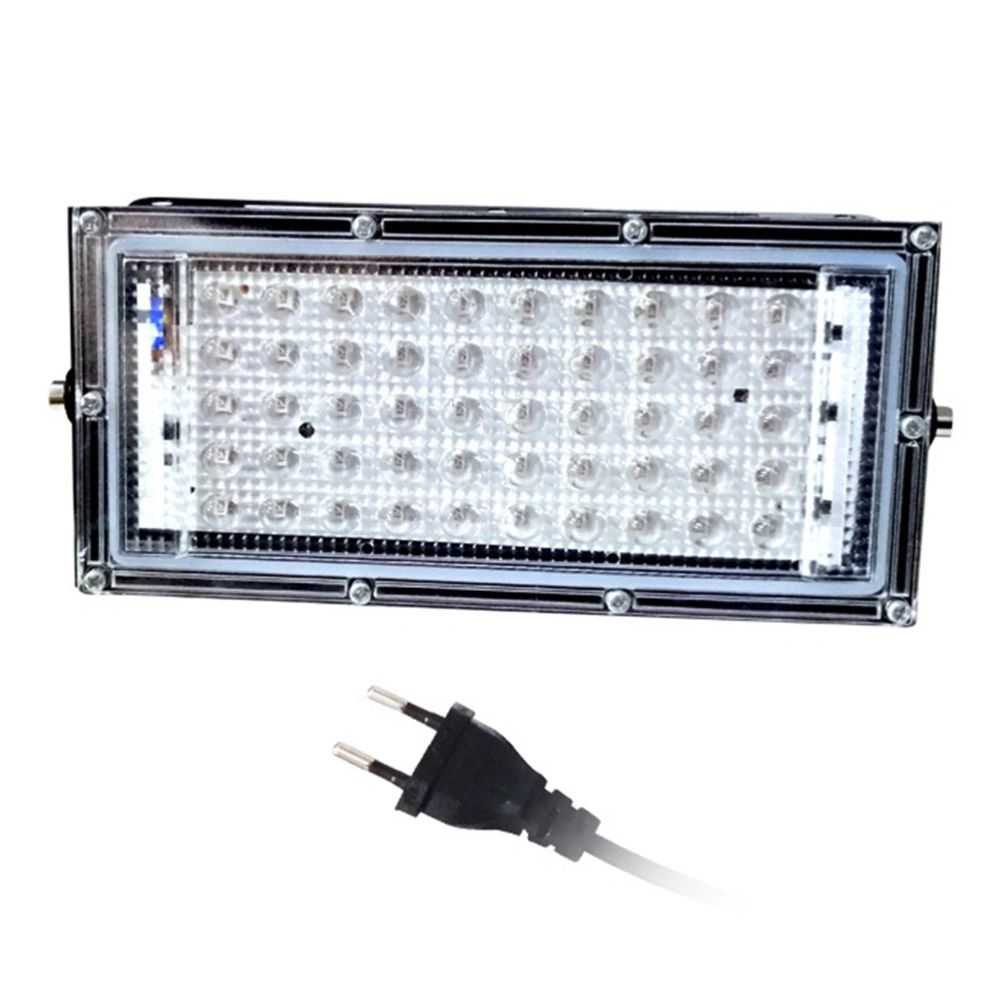 UV Black Light 50W LED Flood Light Waterproof Glowing in The Dark Safe Ultraviolet Lamp for Stage Night Club