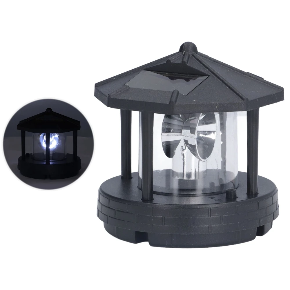 LED Solar Light Unique Tower Design 360 Degree Rotation Energy Saving Easy Installation Outdoor Lamp