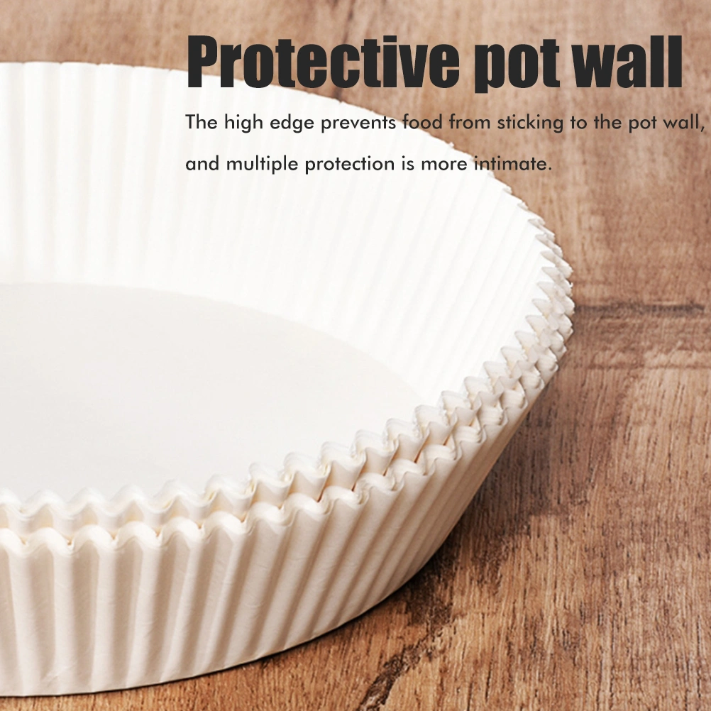 50/100 Pcs Air Fryer Parchment Paper Liners High Temperature Waterproof Greaseproof Baking Paper for Oven Air Fryer Roasting Microwave