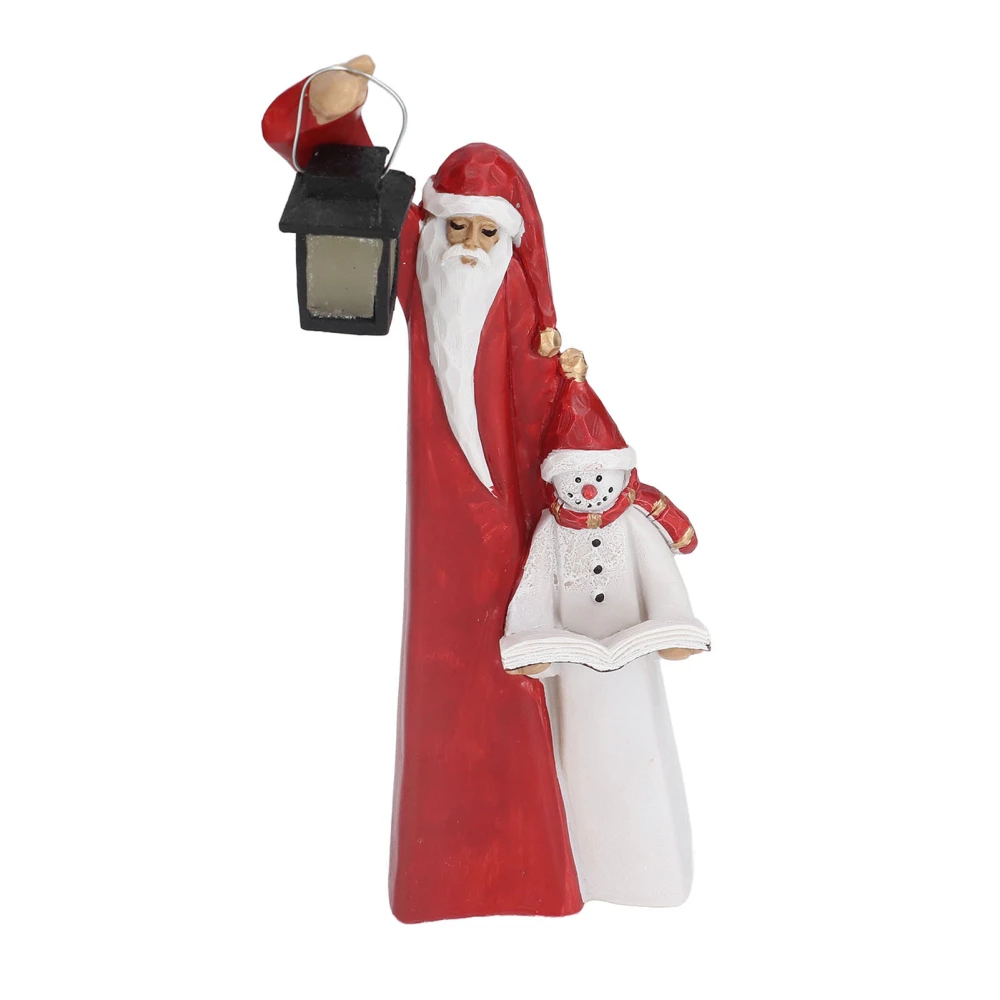 Father Christmas Snowman Resin Ornaments Crafts Christmas Decorations for Garden Courtyard