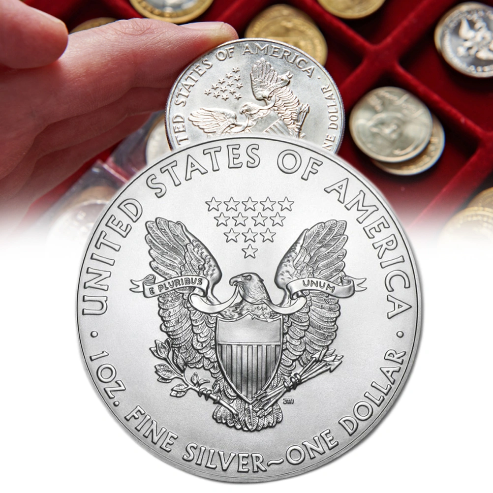 American Commemorative Coin 2022 Statue of Liberty Commemorative Coin Eagle Challenge Coin on The Back Collection Great Gift for Friends and Colleagues