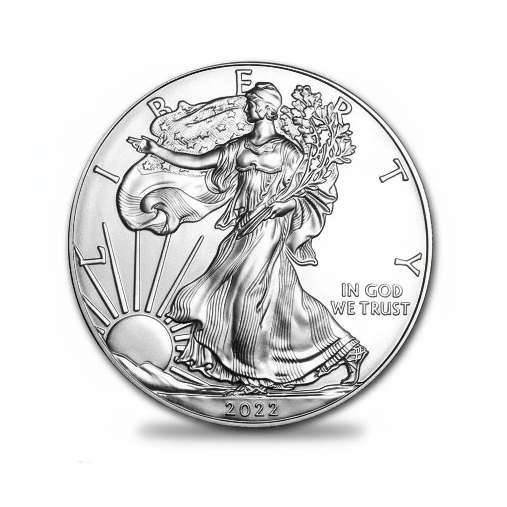 American Commemorative Coin 2022 Statue of Liberty Commemorative Coin Eagle Challenge Coin on The Back Collection Great Gift for Friends and Colleagues
