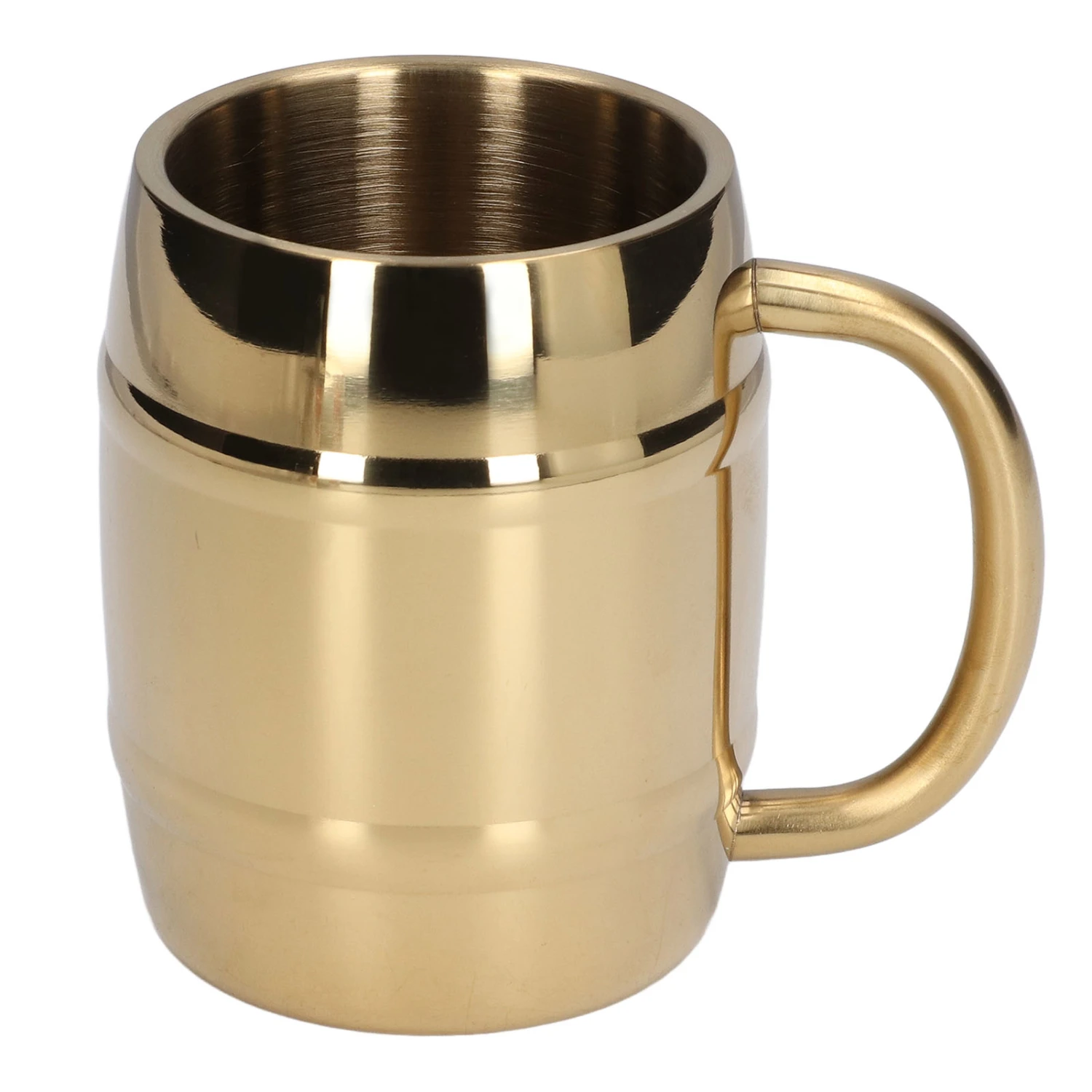 Stainless Steel Coffee Mug with Handle Double Layer Heat Insulation Coffee Cup Water Cup for Home420ml