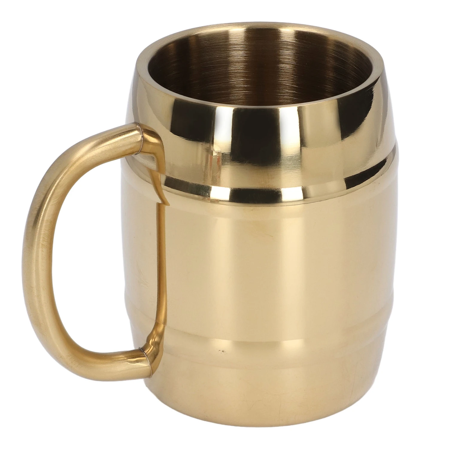 Stainless Steel Coffee Mug with Handle Double Layer Heat Insulation Coffee Cup Water Cup for Home420ml