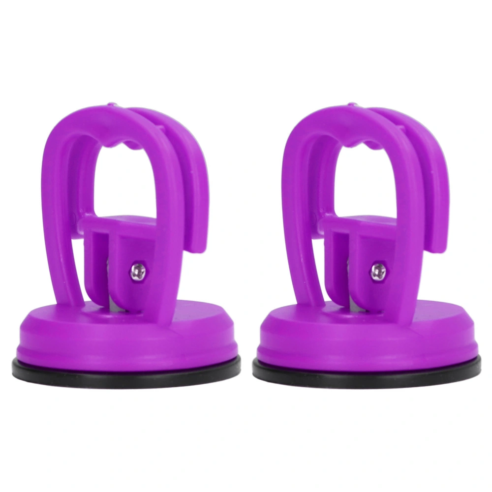 2pcs Suction Cup Puller Big Pull One Hand Buckle Suction Cup Lifter for Ceramic Tile Car Shell Phone Disassembly ToolPurple