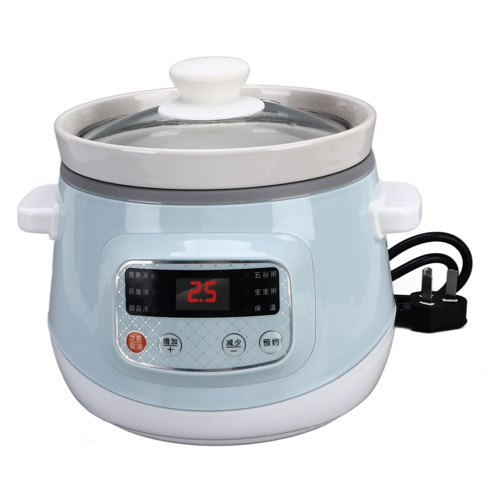 Electric Stew Soup Pot Multi Function Circulating Distillation Method Flexible Preset Function Steam Cooker Pot 220V