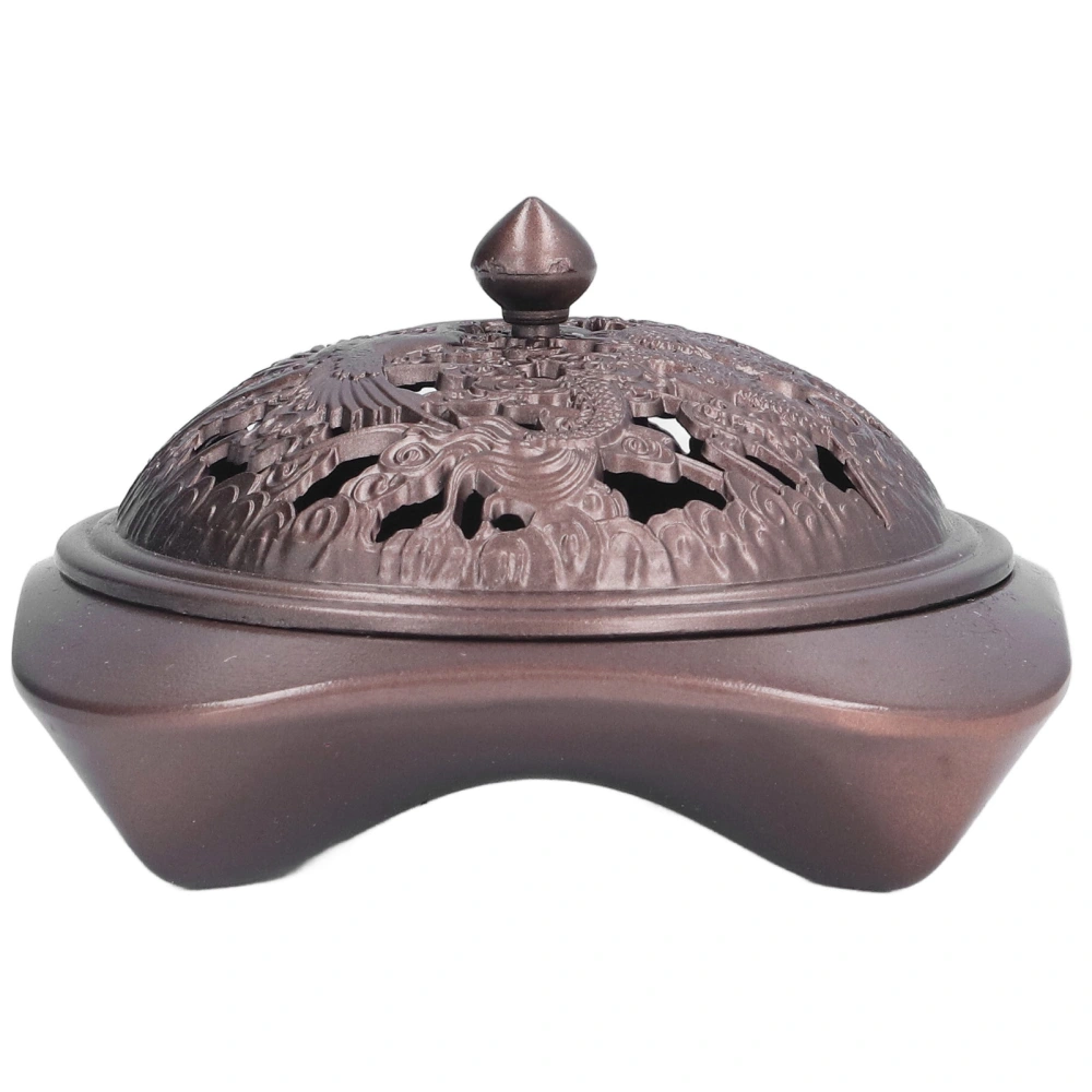 Incense Burner Antique Style Sturdy Durable Copper Alloy Glossy Exquisite Multifunction Powder Incense Burner