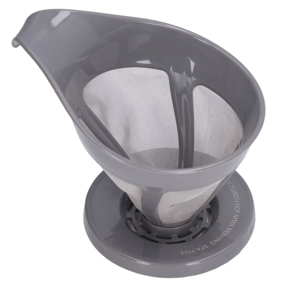 Coffee Strainer Stainless Steel Fine Grained Funnel Drip Type Coffee Machine Hand Flush Filter Powder FilterGrey