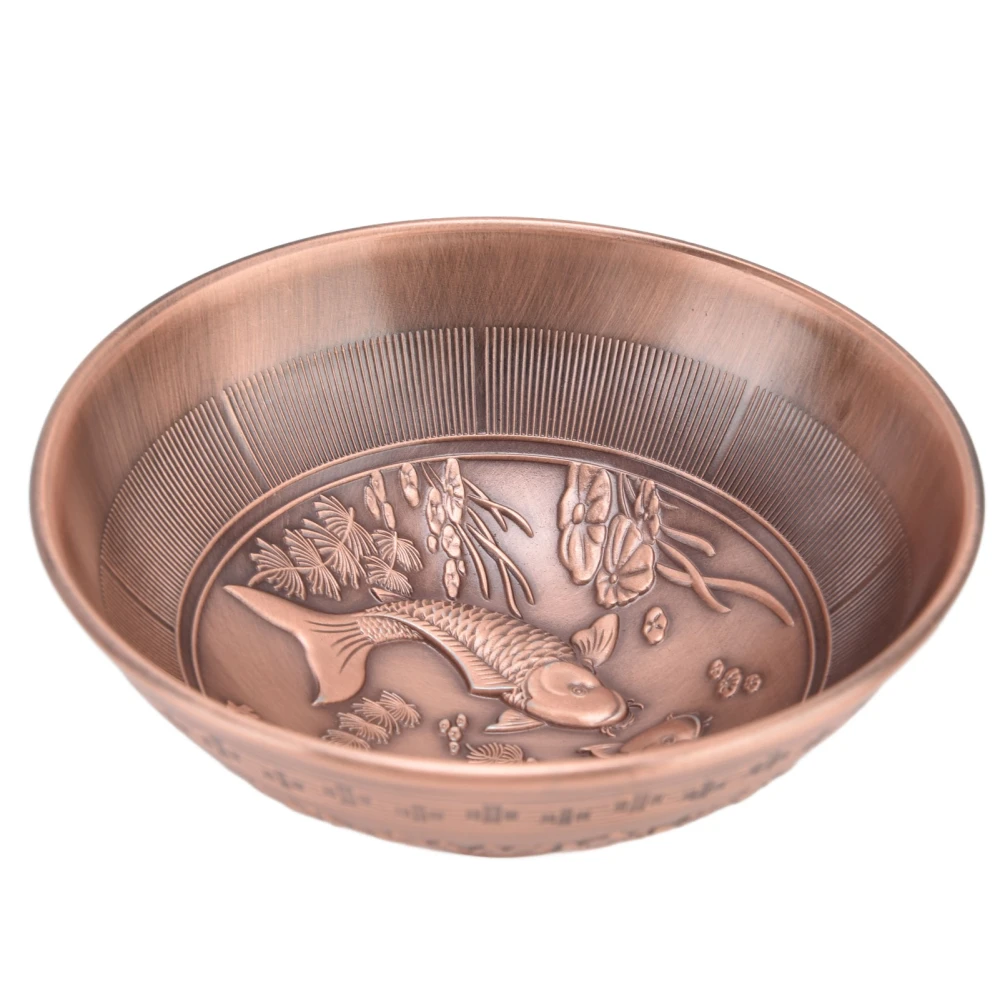 Retro Home Incense Burner Copper Alloy Smoked Incense Burner Holder for Study Room Entrance HallRed Copper 277