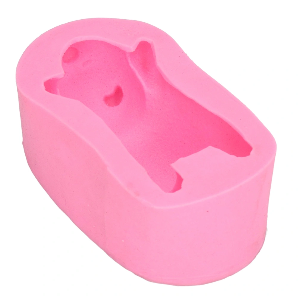 Silicone Fondant Mold Small Bear Durable Eco Friendly Soft Heat Resistant Wide Application Fondant Molds