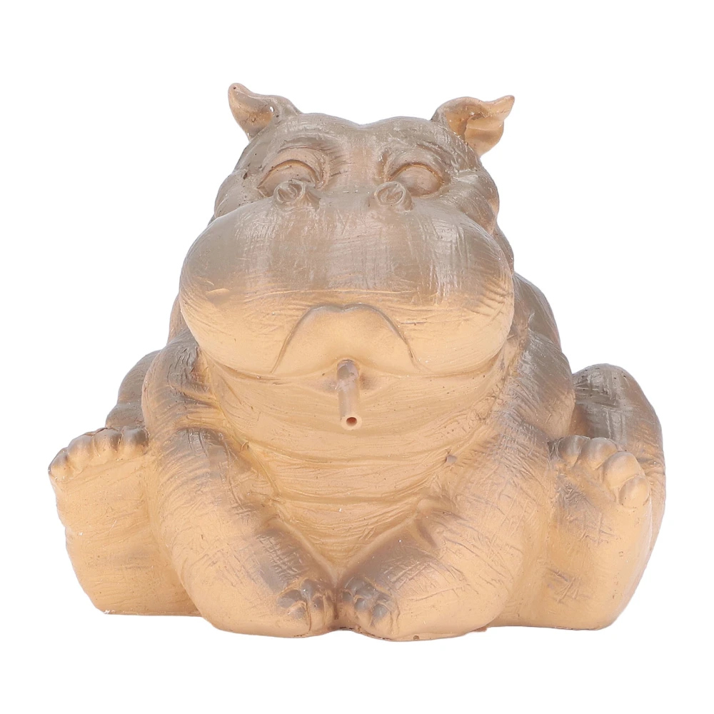 Hippo Decor Hippo Appearance Fine Workmanship Resin Material Small Volume Pond Spitters