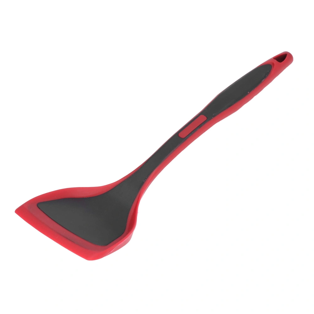 Frying Pan Spatula Silicone Non Stick Shovel Heat Resistant Kitchen Cookware for Household CookingReddish Black