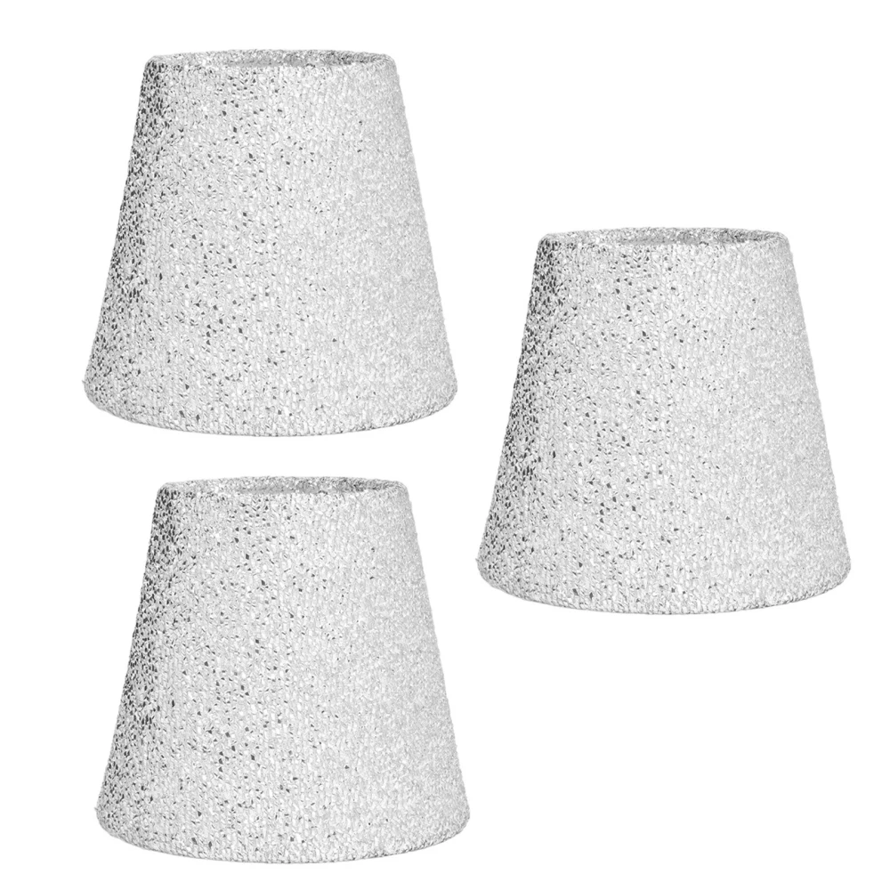 3Pcs Small Lamp Shades E14 Bright Surface Thin Lightweight High Transmittance Safe Design Table Lampshade