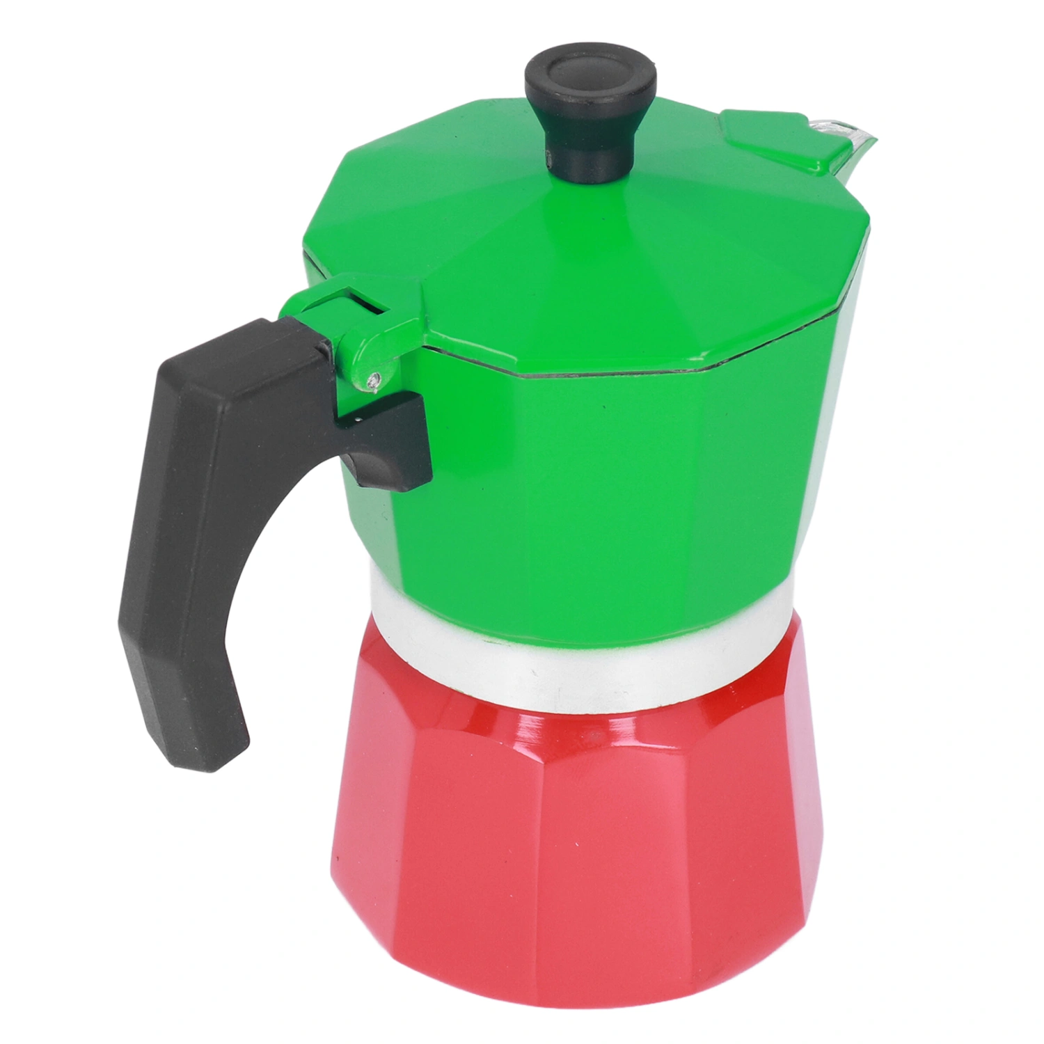 Stovetop Coffee Maker Great Flavored Strong Italian Style Moka Pot Thicken Octagonal 3 Color3 Cup 150ml