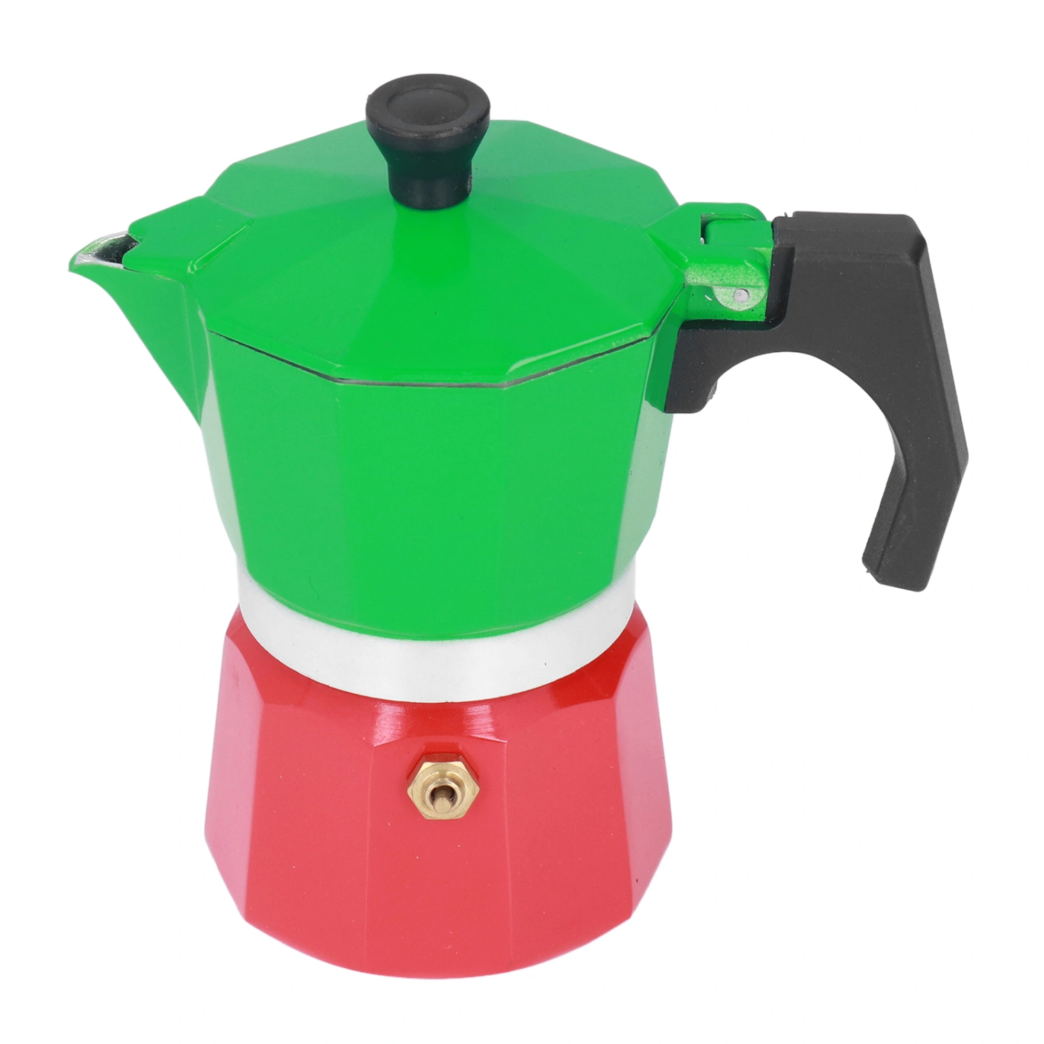 Stovetop Coffee Maker Great Flavored Strong Italian Style Moka Pot Thicken Octagonal 3 Color3 Cup 150ml