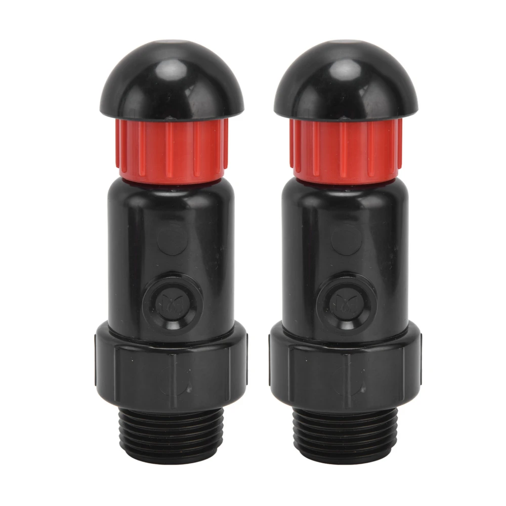 2Pcs Irrigation Exhaust Valve External Thread G3 / 4 Easy Use Good Sealing Automatic Intake Valve