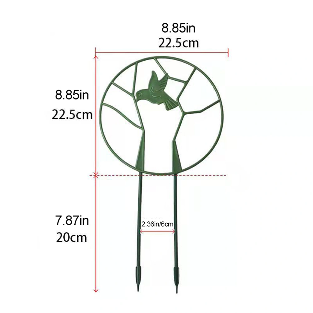 Bird Garden Trellis for Climbing Plant Round Plant Vine Trellis Iron Support Frame with Rustproof Coating Plants Climbing Holder Rack