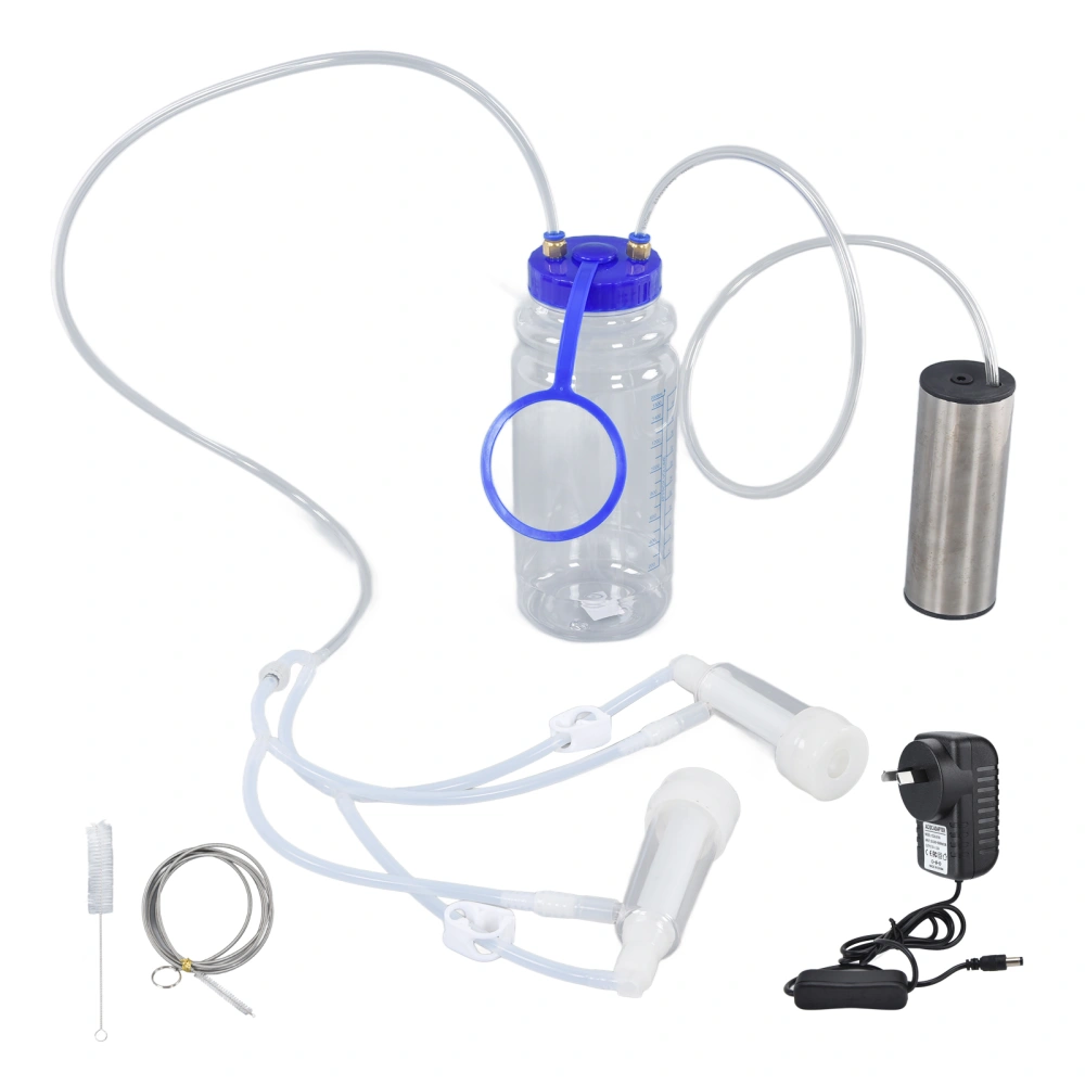 Electric Milking Machine Kit Portable Minitype Milker Machine for Goat Cow Sheep 100‑240VAU Plug