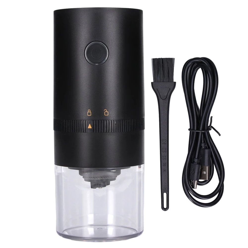 Coffee Grinder Portable Small Electric Rechargeable Household Automatic Coffee GrinderBlack