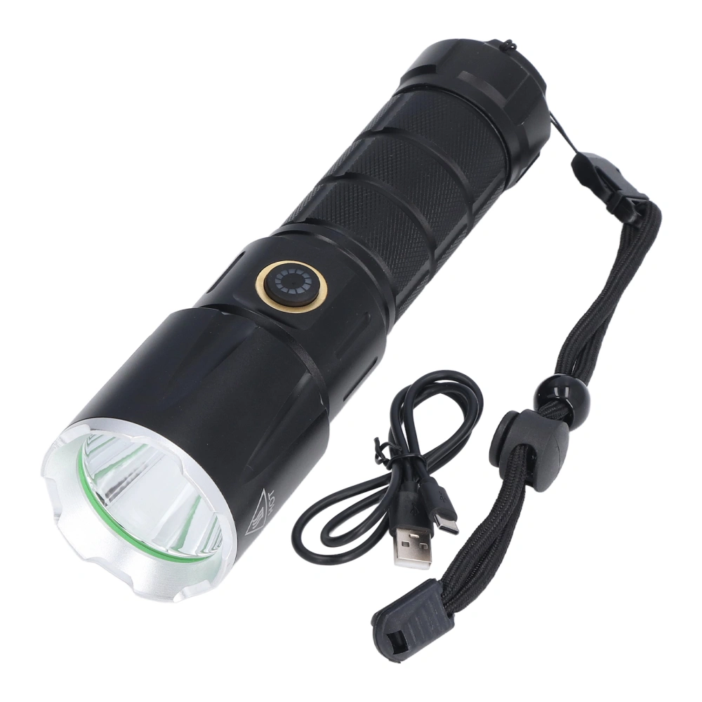 Rechargeable Flashlights USB Charging 5 Levels IPX4 Waterproof Wide Illumination Range Handheld Flashlight for Home